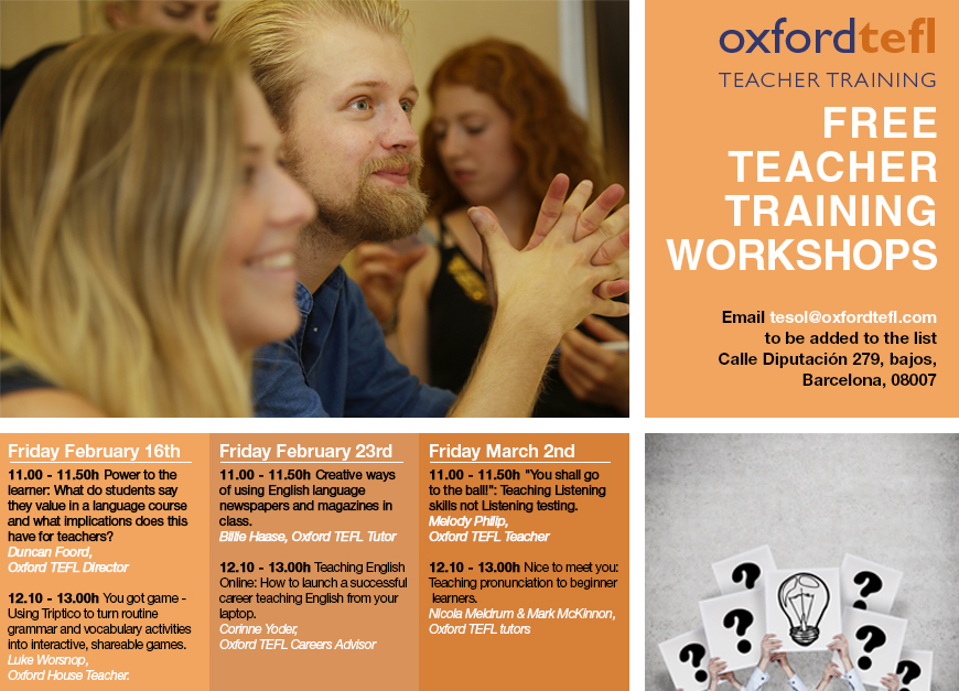 How Should I Say It Workshop For >> Free Teacher Development Workshops This February In Barcelona How Should I Say It Workshop For >> Free Teacher Development Workshops This February In Barcelona